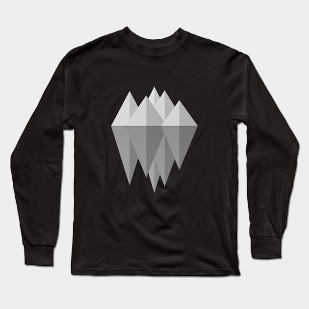 Mountain Cluster Long Sleeve T-Shirt by SplittyDev